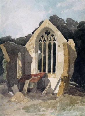 The Refectory at Walsingham Priory (w/c on paper) à John Sell Cotman