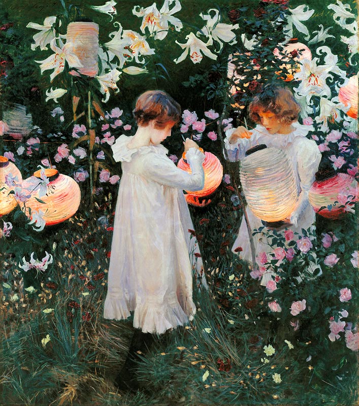 Carnation, Lily, Lily, Rose à John Singer Sargent