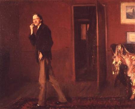Robert Louis Stevenson and his wife à John Singer Sargent