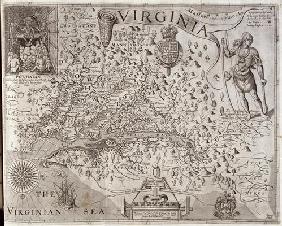 Map of Virginia, discovered and described by Captain John Smith, 1606, engraved by William Hole (fl.