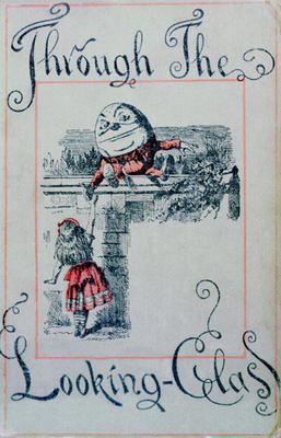 Alice and Humpty Dumpty, cover illustration for 'Alice Through the Looking-Glass' by Lewis Carroll ( à John Tenniel
