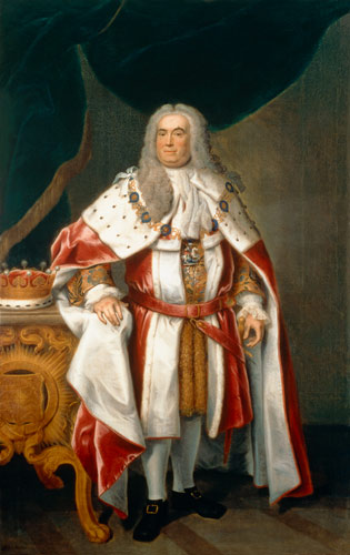 Portrait of Sir Robert Walpole (1676-1745) Earl of Orford à John Theodore Heins