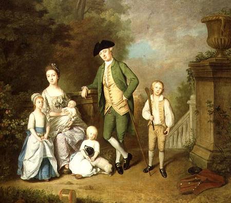 Portrait of the Wallace Family à John Thomas Seton
