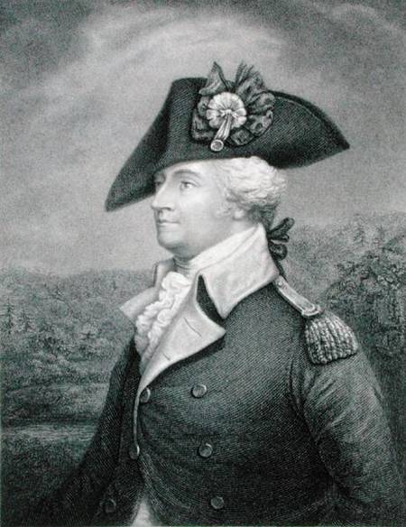 Brigadier General Anthony Wayne (1745-96) engraved by John Francis Eugene Prud'Homme (1800-92) after à John Trumbull