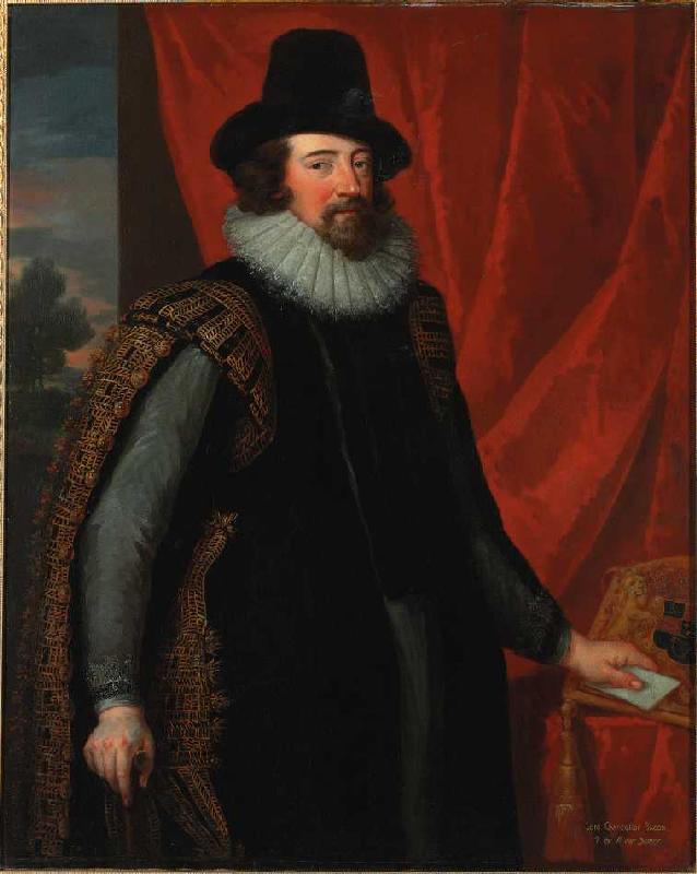 Bildnis des Sir Francis Bacon (1561-1626). à John Vanderbank le Jeune