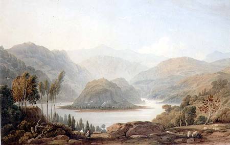 View of the Mondego River, Spain à John Varley
