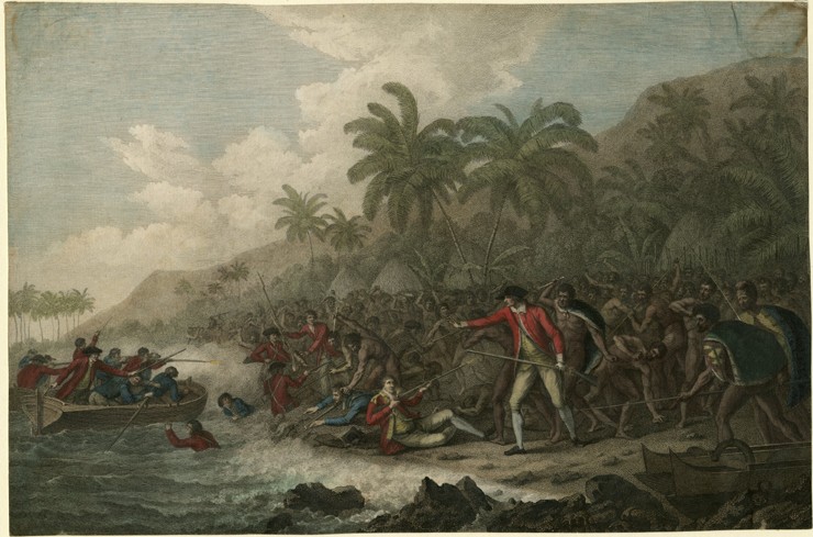 The Death of Captain James Cook on February 14, 1779 à John Webber