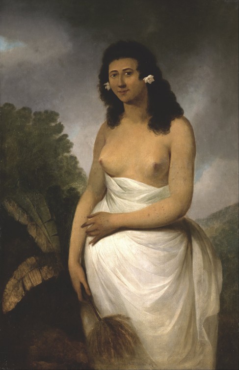 Portrait of Poedooa, daughter of Orea, King of Ulaitea, Society Islands à John Webber