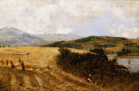 Harvest Time on the Conway River à John William Buxton Knight
