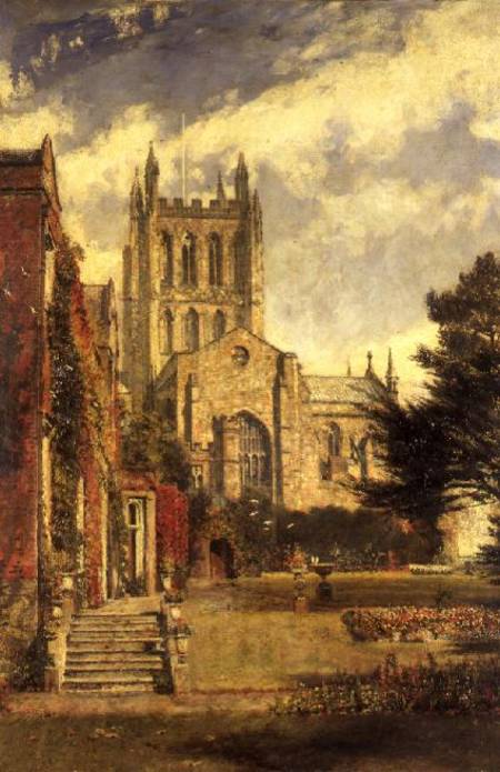 Hereford Cathedral à John William Buxton Knight