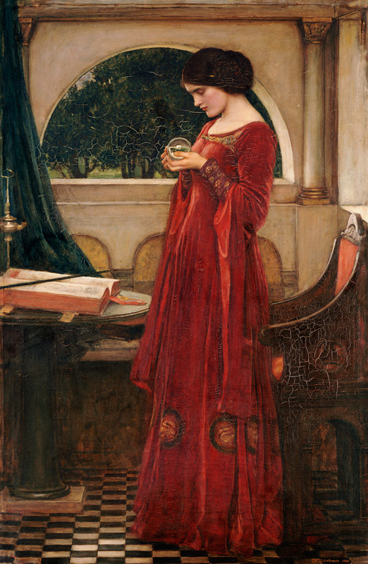 La boule de cristal à John William Waterhouse