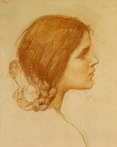 Head of a Girl à John William Waterhouse