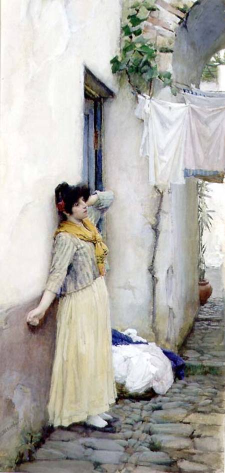 Italian Girl à John William Waterhouse