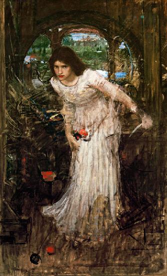 Tennyson, The Lady of Shalott/Waterhouse