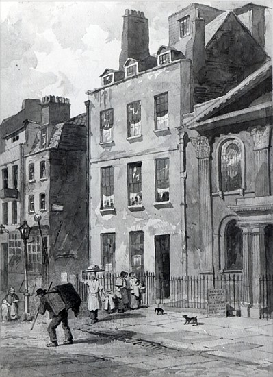 House of Sir Isaac Newton at 35 St Martin''s Street, Leicester Square, London à John Wykeham Archer