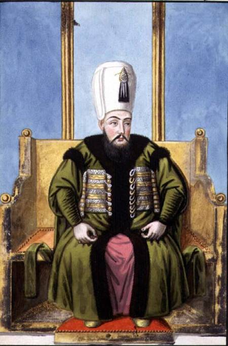Ahmed I (1590-1617) Sultan 1603-17, from 'A Series of Portraits of the Emperors of Turkey' à John Young