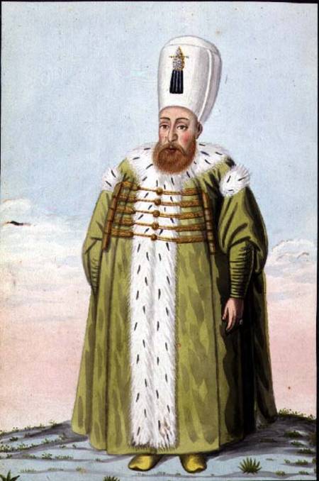 Mustapha I (1591-1639) Sultan 1617-18, 1622-23, from 'A Series of Portraits of the Emperors of Turke à John Young