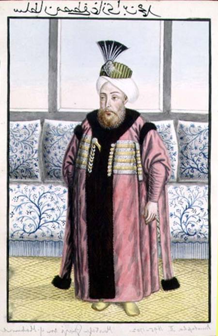 Mustapha II (1664-1703) Sultan 1695-1703, from 'A Series of Portraits of the Emperors of Turkey' à John Young