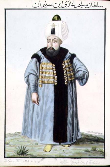 Selim II (1524-74) called 'Sari', the Blonde or the Sot, Sultan 1566-74, from 'A Series of Portraits à John Young