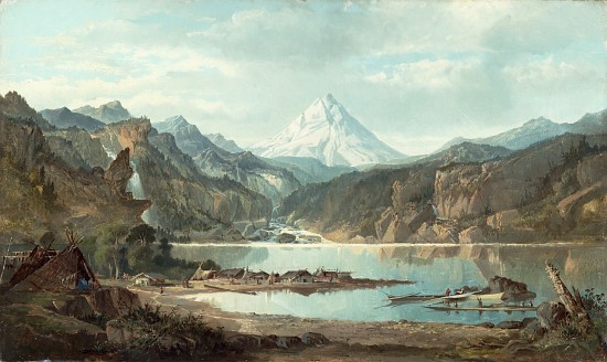 Mountain Landscape with Indians, 1870-75 à John Mix Stanley