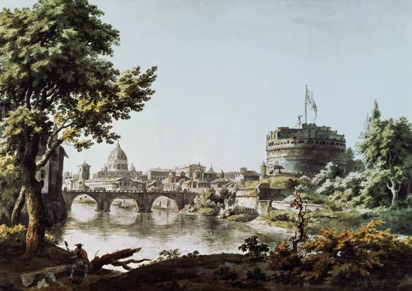 Castel Sant'Angelo and St. Peter's, Rome  on à Jonathan Skelton