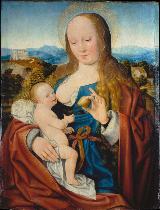 Madonna with Pear à Joos van Cleve