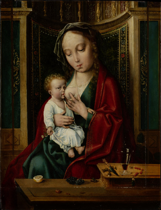 Madonna and Child in a Niche à Joos van Cleve