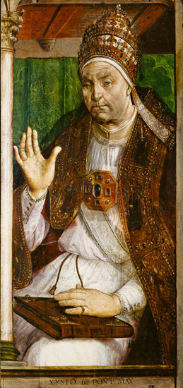 Portrait of Sixtus IV (1414-84) à Joos van Gent