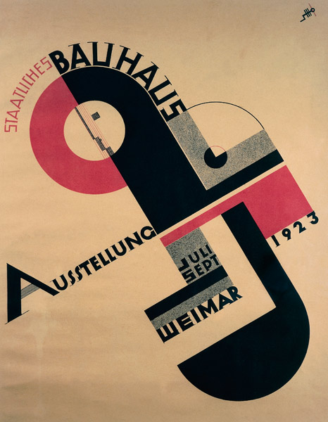 Bauhaus Exhibition Poster, 1923 (colour litho) à Joost Schmidt