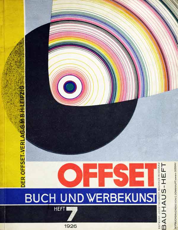 Cover of issue number 7 of Offset Buch und Werbekunst 1926 à Joost Schmidt