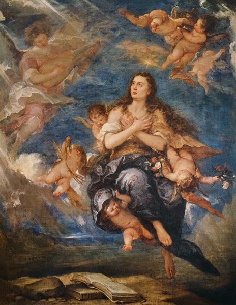 Die Himmelfahrt der hl. Maria Magdalena à Jose Antolinez