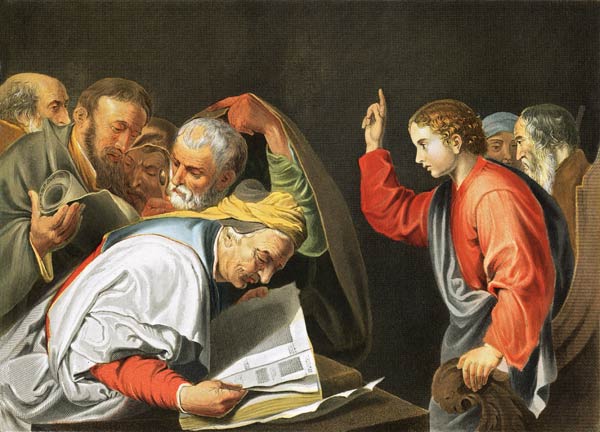 J.de Reibera, 12jähr.Jesus u.Schriftgel. à José (ou Jusepe) de Ribera