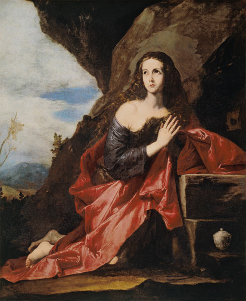 J.de Ribera / Mary Magdalene (Thais) à José (ou Jusepe) de Ribera