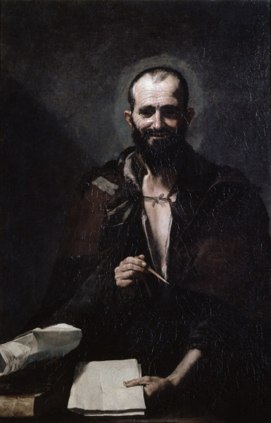 Archimedes / Painting by Bibera / 1630 à José (ou Jusepe) de Ribera
