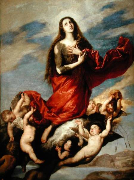 The Assumption of Mary Magdalene à José (ou Jusepe) de Ribera