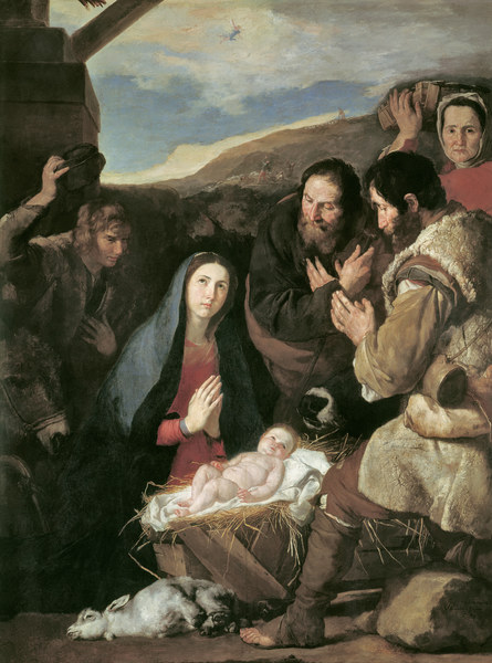 J.de Ribera / Adoration of the sheperds à José (ou Jusepe) de Ribera