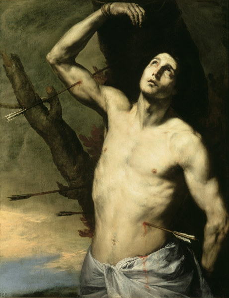 J.de Ribera / St. Sebastian à José (ou Jusepe) de Ribera