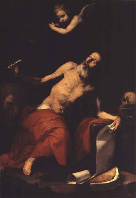 St. Jerome Hears the Last Trumpet à José (ou Jusepe) de Ribera