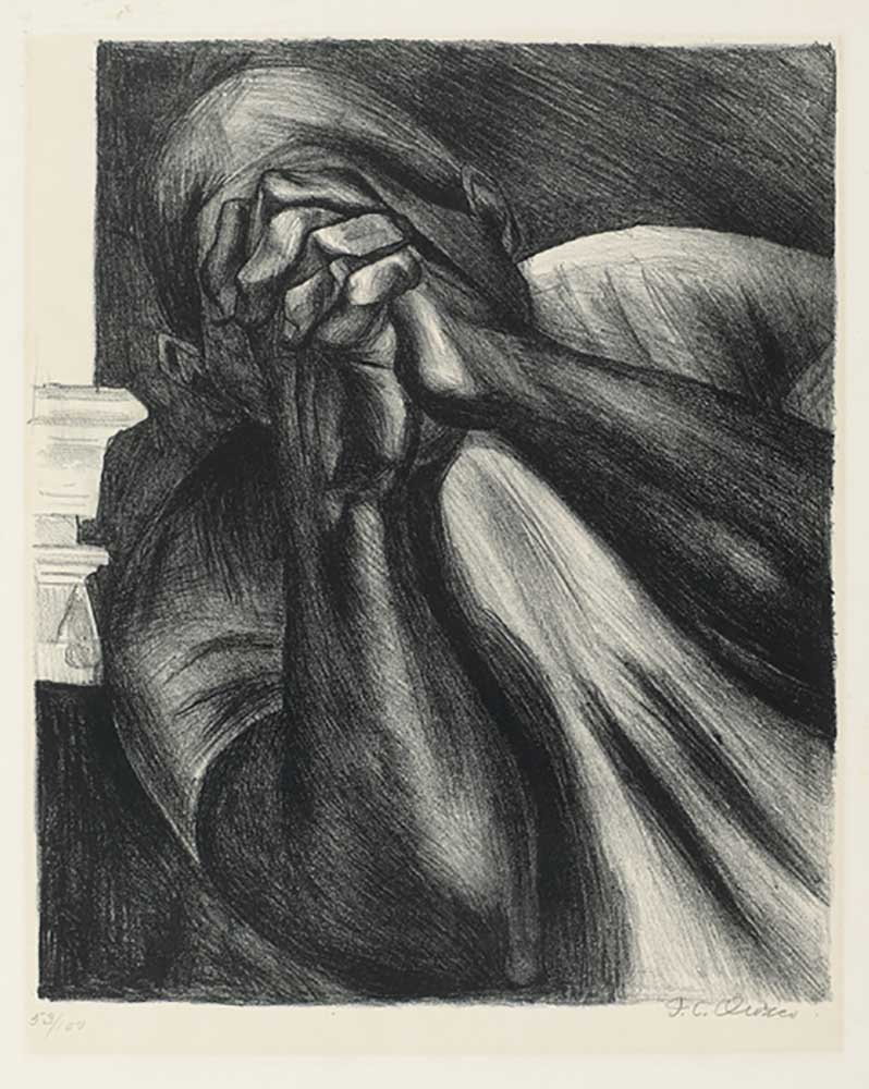 Hombre con manos sobre la cara, 1929 à José Clemente Orozco