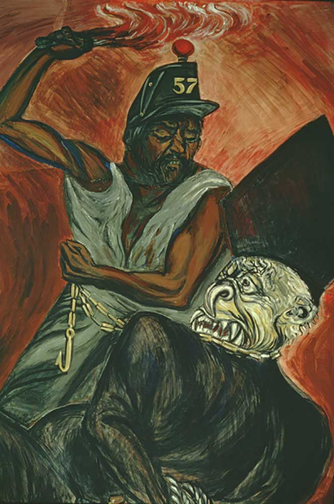 Juarez and the Defeat of the Empire mural, detail from The Political Cleric à José Clemente Orozco