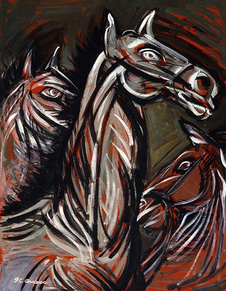 Horses; Caballos, à José Clemente Orozco