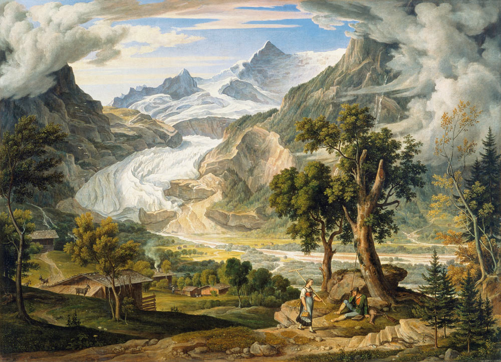 Le glacier de forêt de norme à Joseph Anton Koch