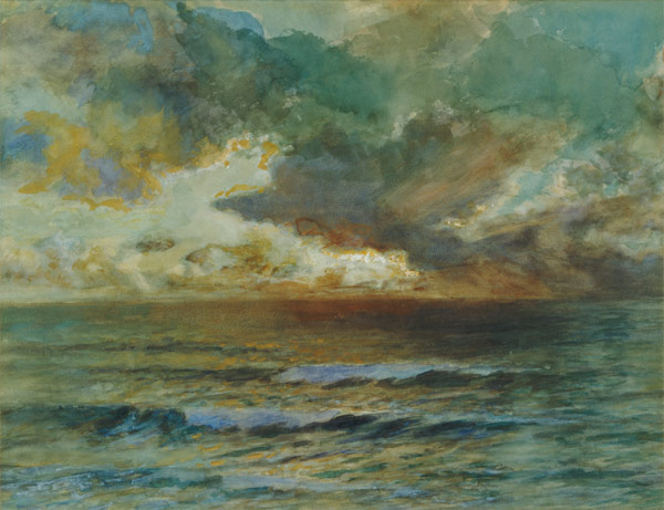 Sunset at Seascale à Joseph Arthur Palliser Severn