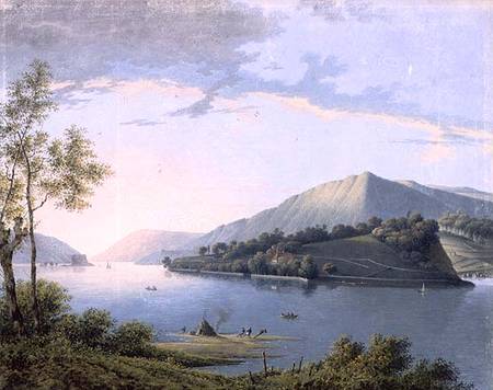Landscape along the Rhine à Joseph August Knip