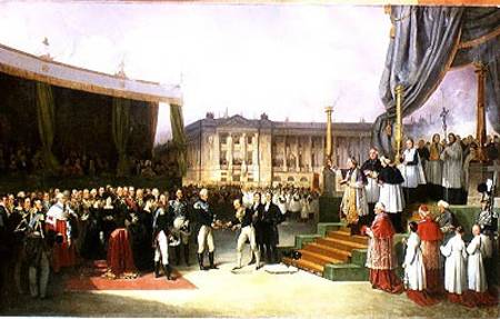 Inauguration of a Monument in Memory of Louis XVI (1754-93) by Charles X (1757-1836) at the Place de à Joseph Beaume