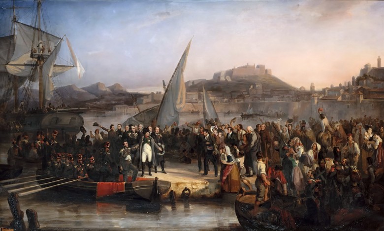 Napoleon leaving the island of Elba on February 26, 1815 à Joseph Beaume