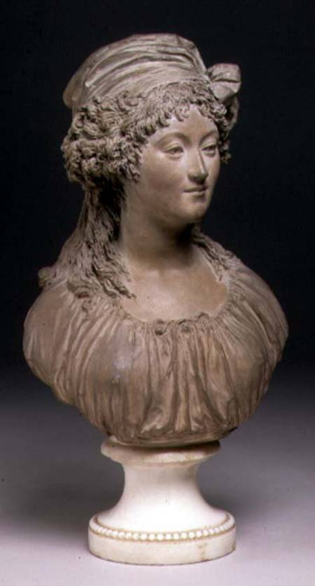 Bust of a young woman, in the Louis XVI Style à Joseph-Charles  Marin