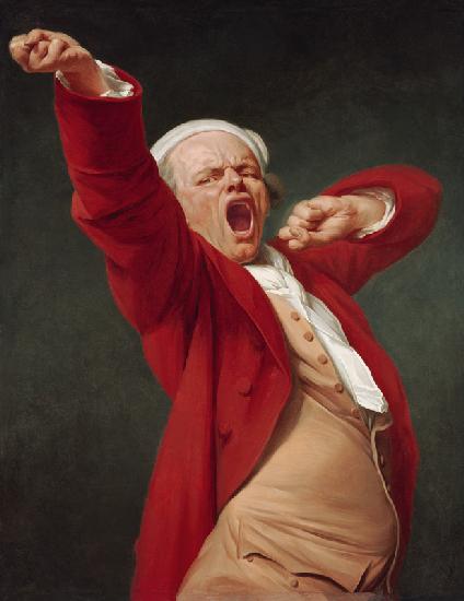 Self-Portrait, Yawning