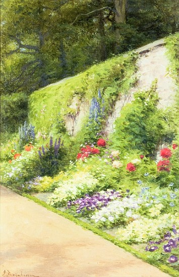The Artist''s Garden à Joseph Farquharson