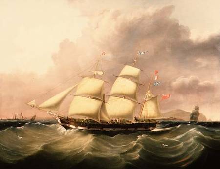 The Barque 'St. Mary' Calling for a Pilot off the Skerries, Anglesey à Joseph Heard